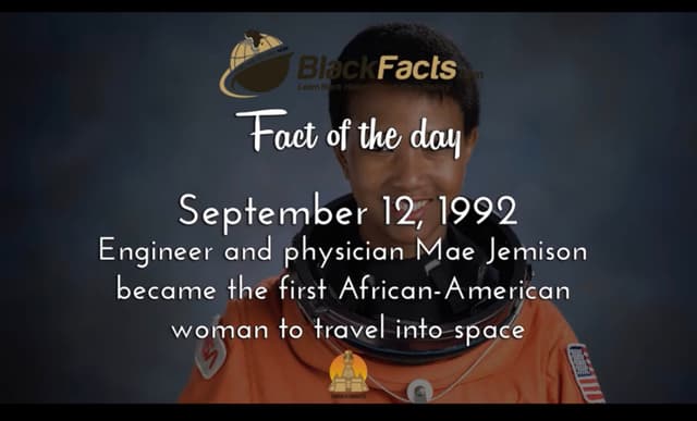 Mae Jemison in space
