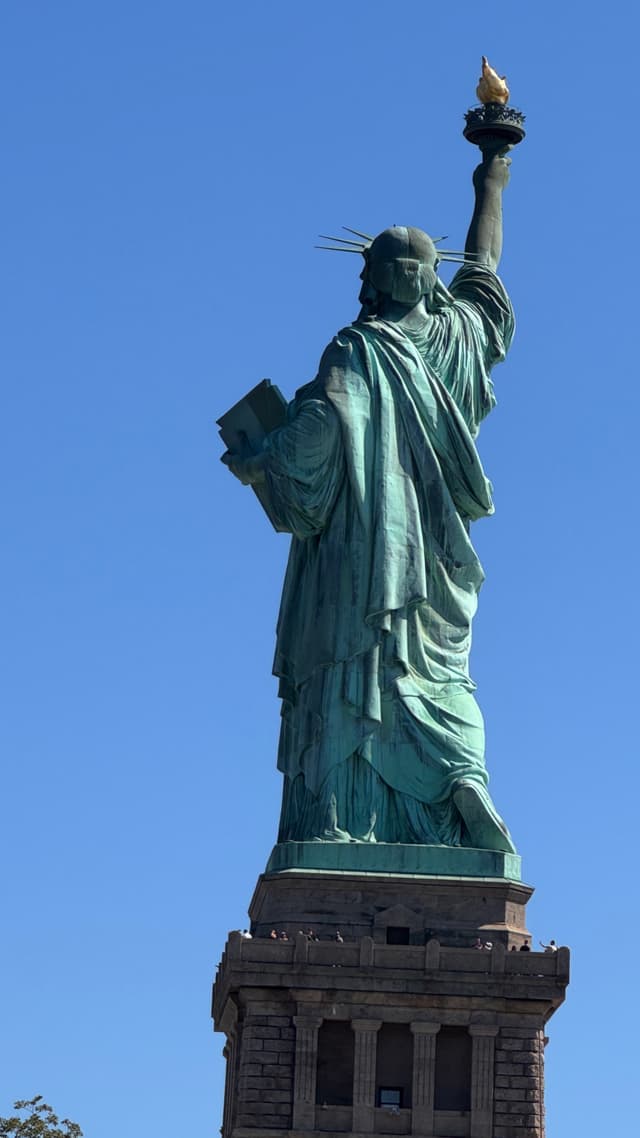 Statue of Liberty Back